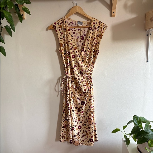 Rave Retro Flower Print Midi Dress – M (fits S-M) - Picture 2 of 5